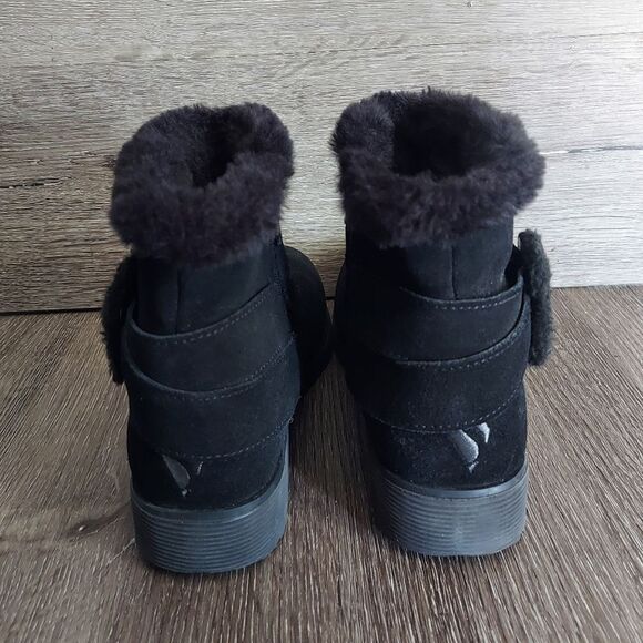 Skechers Women's Keepsakes Wedge Cozy Wraps Winter Boot, Black, Size 7 - Picture 5 of 9